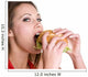 Burger Woman Wall Decal