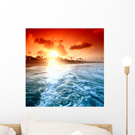 Ocean Sunrice Wall Mural