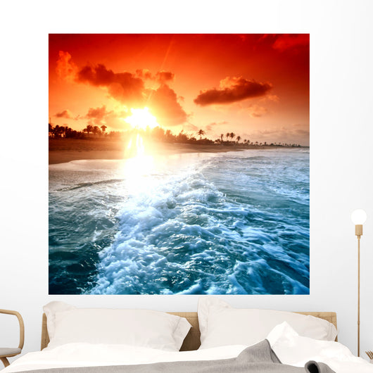 Ocean Sunrice Wall Mural