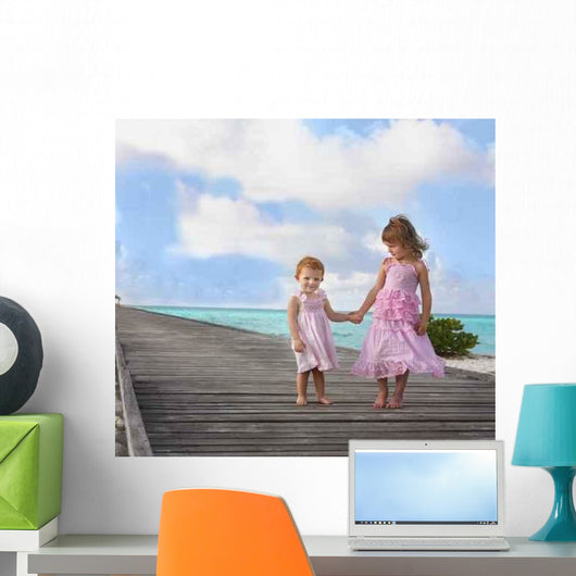 Two Girls Wall Decal