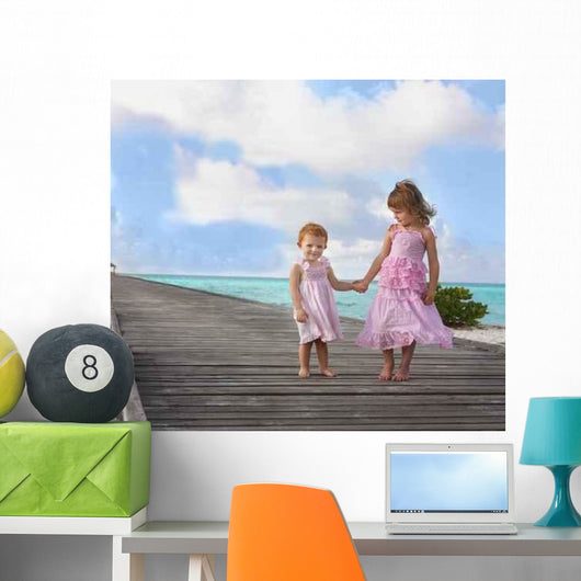 Two Girls Wall Decal