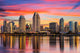 San Diego California Skyline Wall Decal