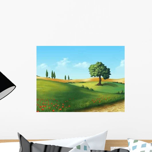 Serene Landscape Wall Decal