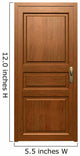 Faux Wooden Door Wall Decal