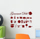 Assorted Food and Kitchen Wall Decal Sticker Set