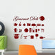 Assorted Food and Kitchen Wall Decal Sticker Set