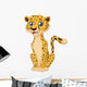 Cartoon funny cheetah Wall Decal