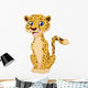Cartoon funny cheetah Wall Decal