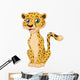 Cartoon funny cheetah Wall Decal