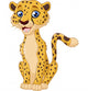 Cartoon funny cheetah Wall Decal
