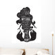 Silhouette Mermaid with Inspirational Wall Decal