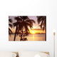 Sunset Coconuts Wall Decal
