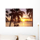 Sunset Coconuts Wall Decal