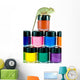 Chameleon with paint banks Wall Decal