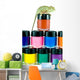 Chameleon with paint banks Wall Decal
