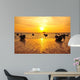 Beach on Tropical Islands at Sunrise Wall Mural
