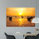 Beach on Tropical Islands at Sunrise Wall Mural