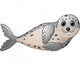 Cute seal cartoon Wall Decal