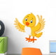Cute yellow bird cartoon Wall Decal