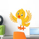 Cute yellow bird cartoon Wall Decal