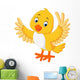 Cute yellow bird cartoon Wall Decal