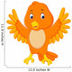 Cute orange bird cartoon Wall Decal