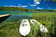 Visovac lake in Krka river national park Wall Mural
