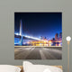 cityscape and skyline near bridge of chongqing at night from emp Wall Mural