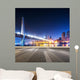 cityscape and skyline near bridge of chongqing at night from emp Wall Mural