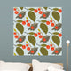 Autumn abstract background with fall leaf vector illustration Wall Mural