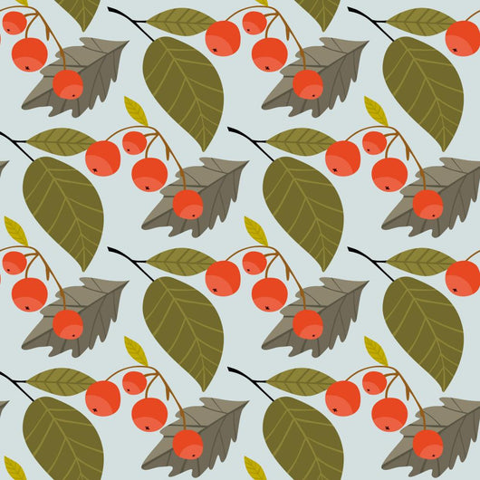 Autumn abstract background with fall leaf vector illustration Wall Mural