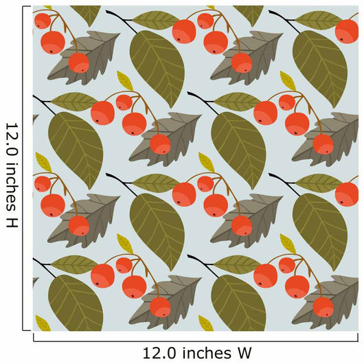 Autumn abstract background with fall leaf vector illustration Wall Mural