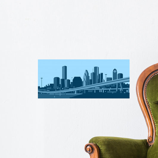 Houston Skyline Wall Decal