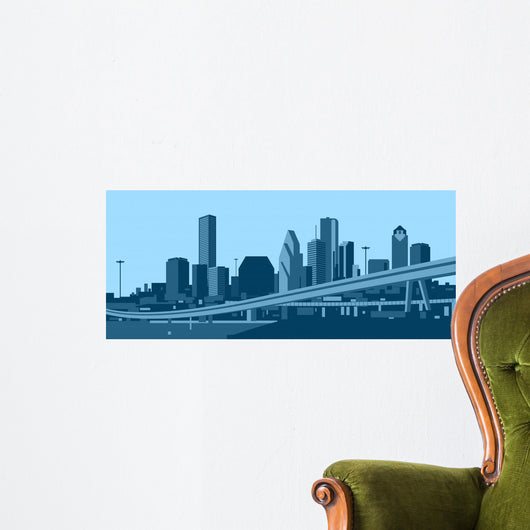 Houston Skyline Wall Decal