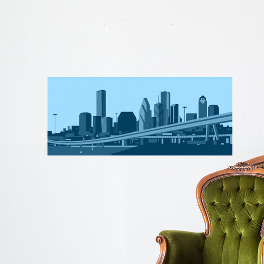 Houston Skyline Wall Decal