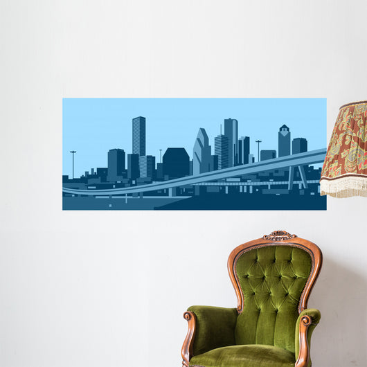 Houston Skyline Wall Decal