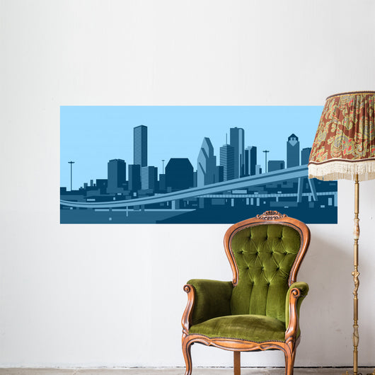 Houston Skyline Wall Decal