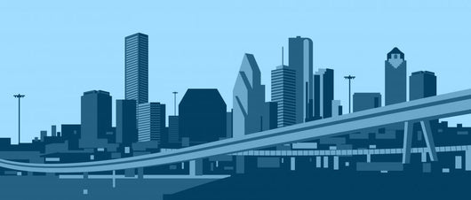 Houston Skyline Wall Decal