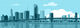 Miami Skyline Wall Decal