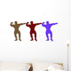 Cadboard Body Builders Wall Decal
