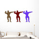 Cadboard Body Builders Wall Decal