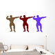 Cadboard Body Builders Wall Decal