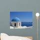 Blue Dome Santorini Wall Mural