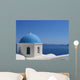 Blue Dome Santorini Wall Mural