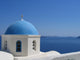 Blue Dome Santorini Wall Mural