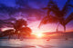 beach sunlight flar Wall Mural