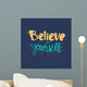 Motivation and Dream Lettering Concept Wall Mural