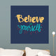 Motivation and Dream Lettering Concept Wall Mural