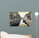 Narrow canal and embankment in Venice, Italy Wall Mural