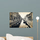 Narrow canal and embankment in Venice, Italy Wall Mural